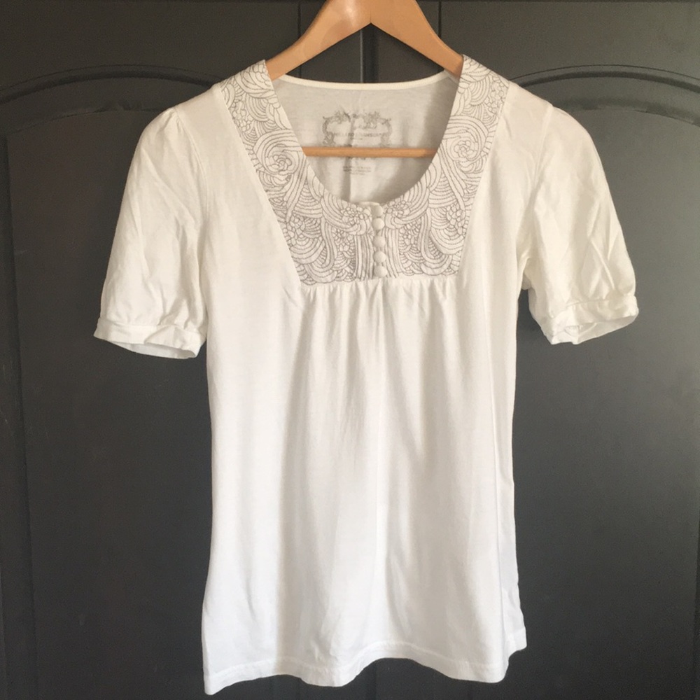 Top with embroidery